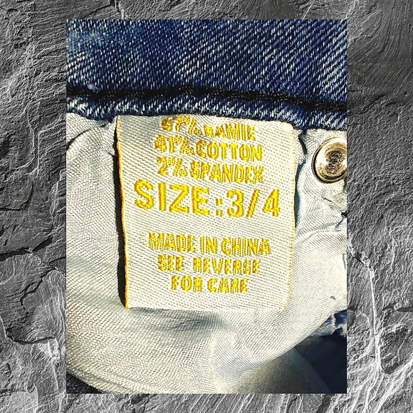 "BUZZ JEANS" Women's Blue Skinny Jeans Size 3/4 - Picture 6 of 6